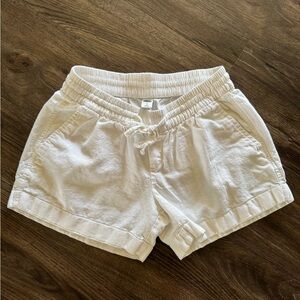 Old Navy Women's White Linen Shorts